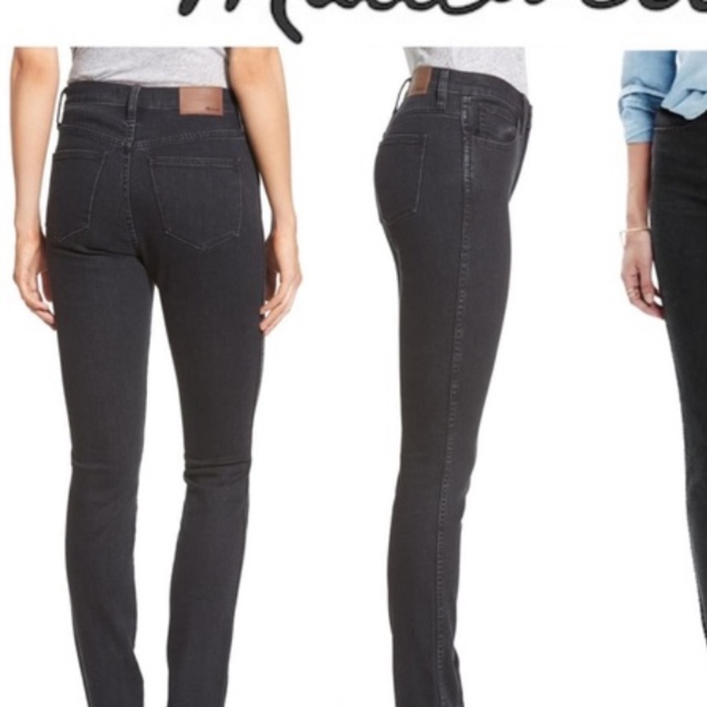 Madewell Faded black skinnies, excellent condition